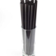 JUMBO Trinkhalme 8x255mm schwarz